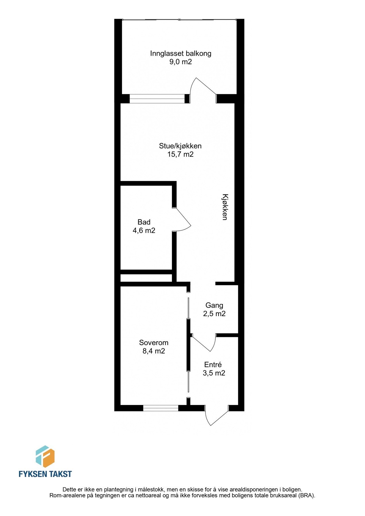 Leiligheten har en særdeles god planløsning i byggets 2.etasje. Galleribilde