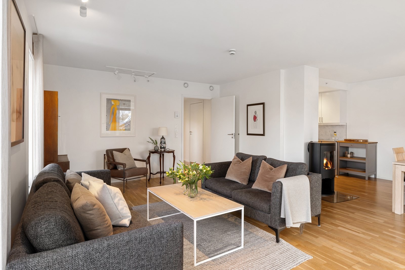 Leiligheten ble bygd i 2015 og har kun hatt en eier Galleribilde