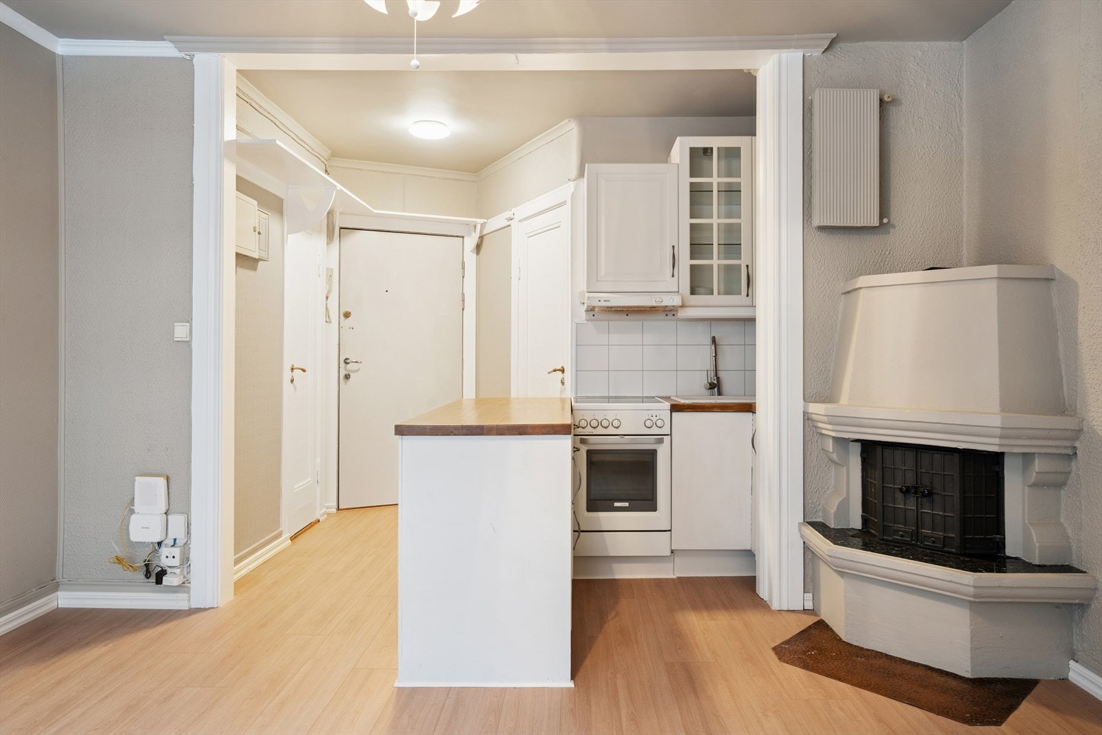 Peisen i hjørnet varmer godt høst- og vinterhalvåret! Galleribilde