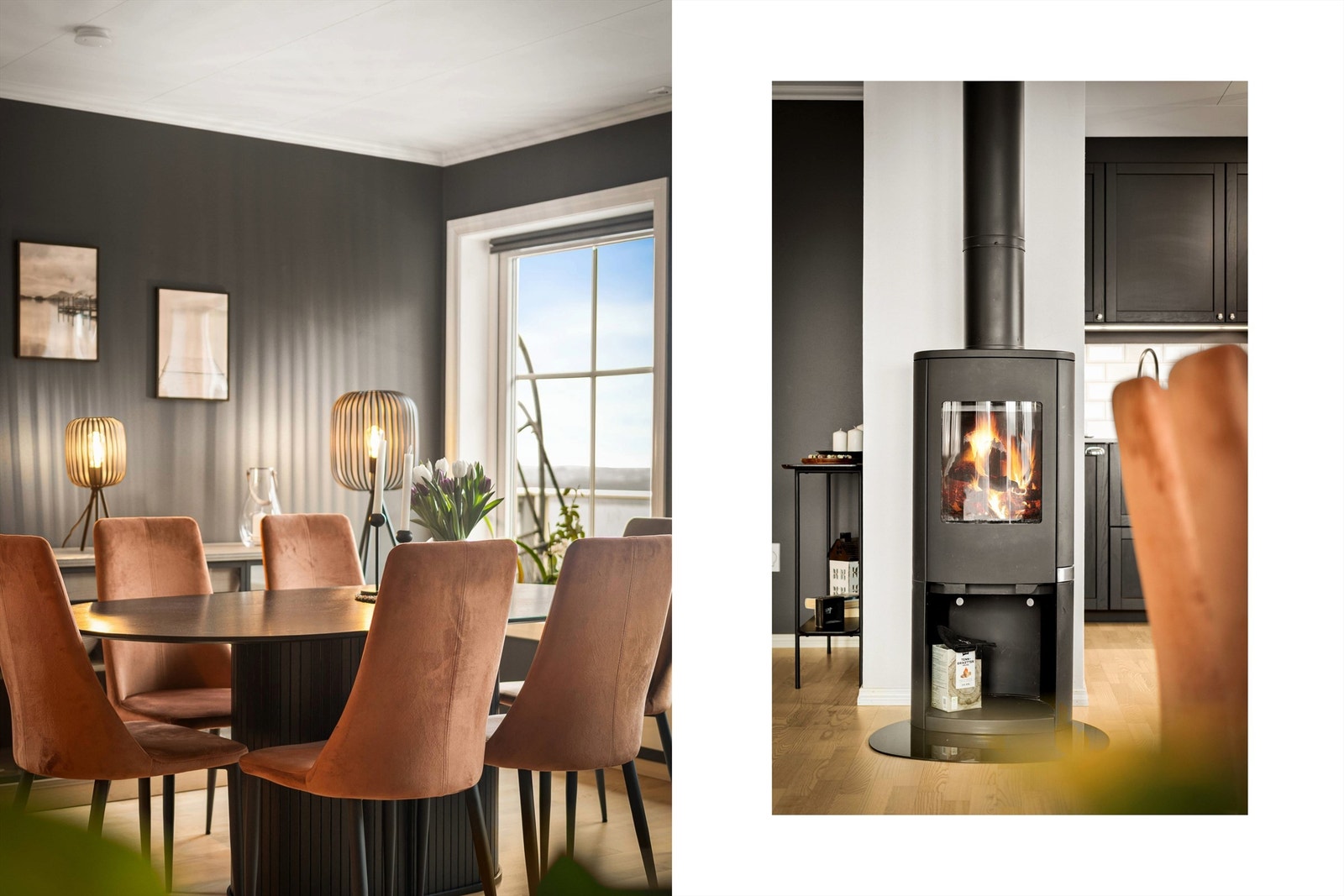 Peisovn som gir god varme og hygge på kalde dager. Galleribilde