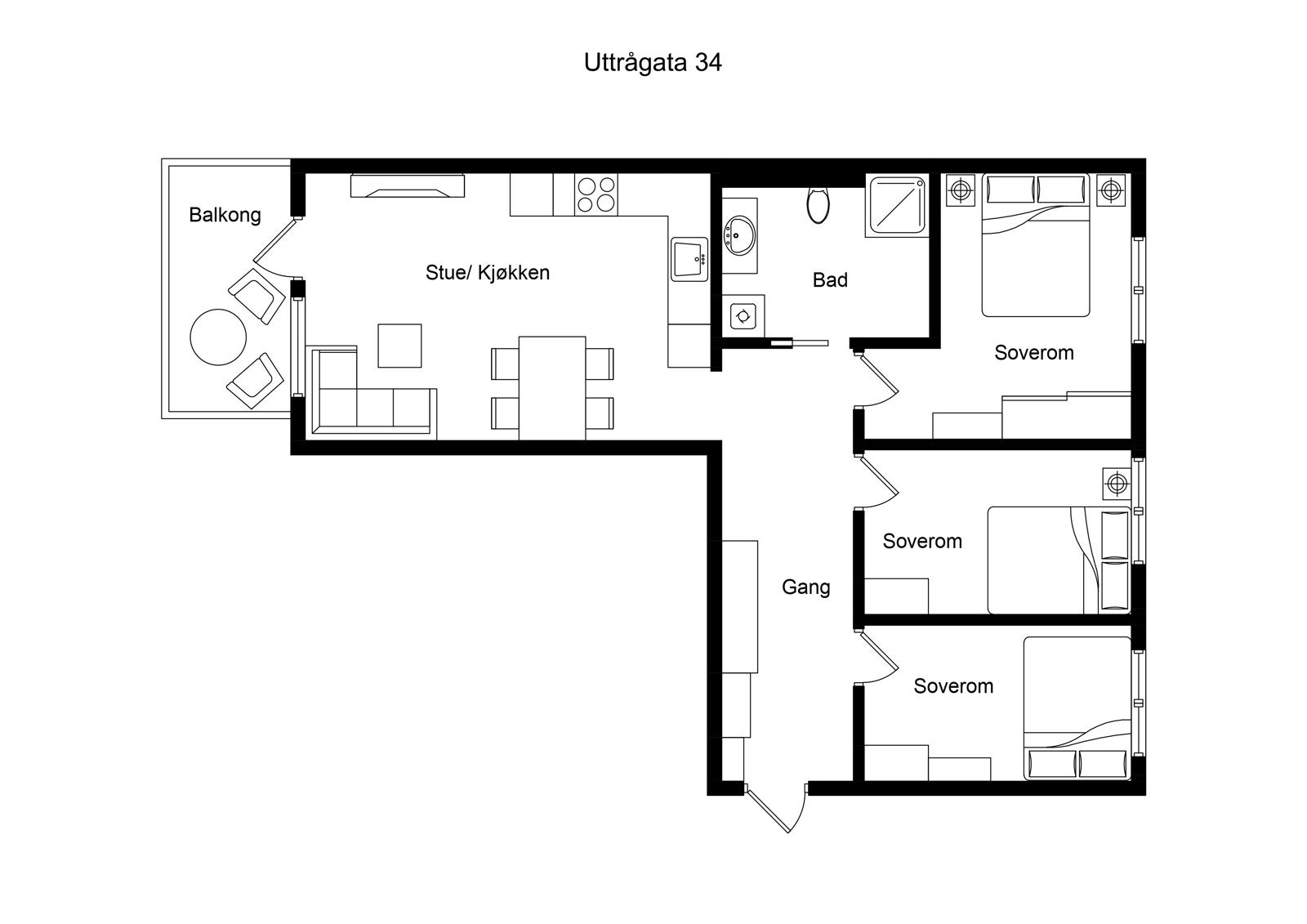 Plantegning Galleribilde