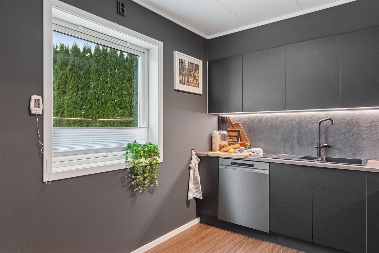 Rikelig med skap- og benkeplass. Galleribilde