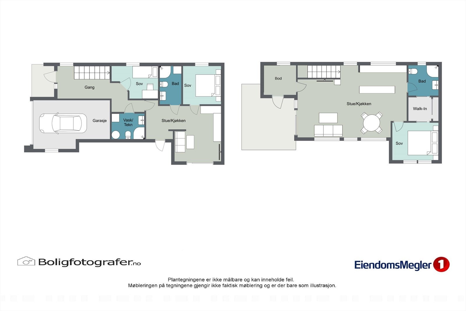 Boligens planløsning Galleribilde