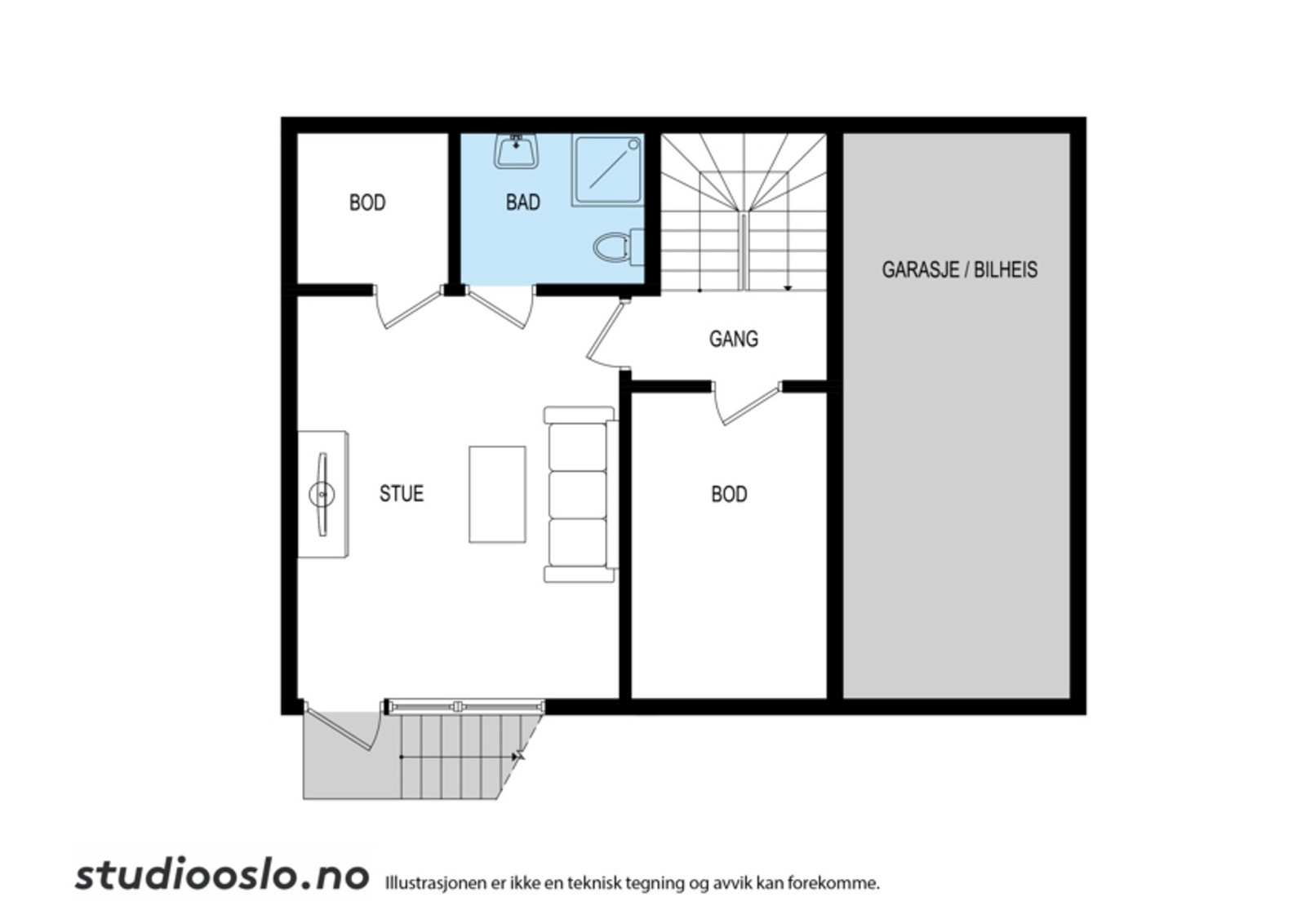 Underetasje Galleribilde