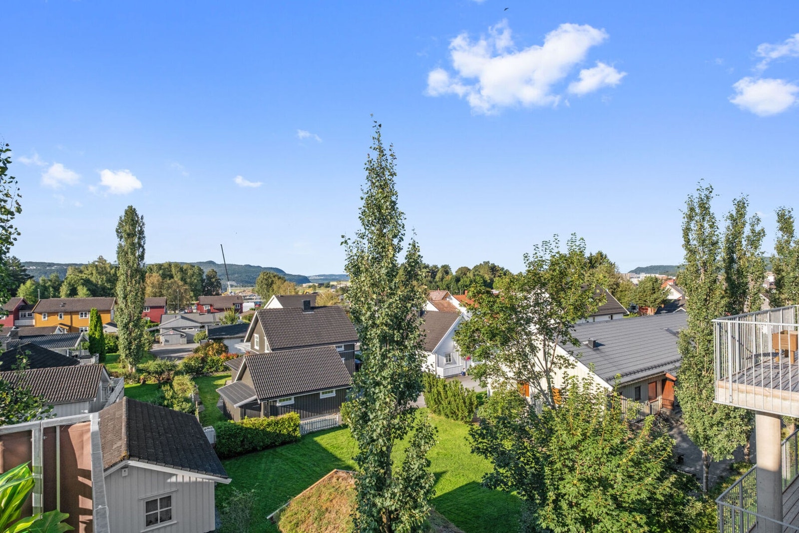 Utsikt fra balkong. Galleribilde