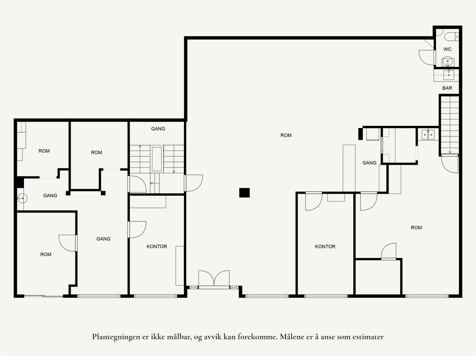 Plantegning 1. etasje. Galleribilde