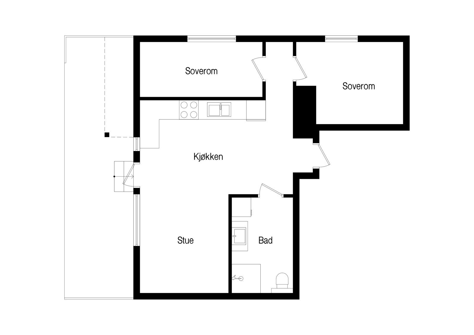 Plantegning. Galleribilde