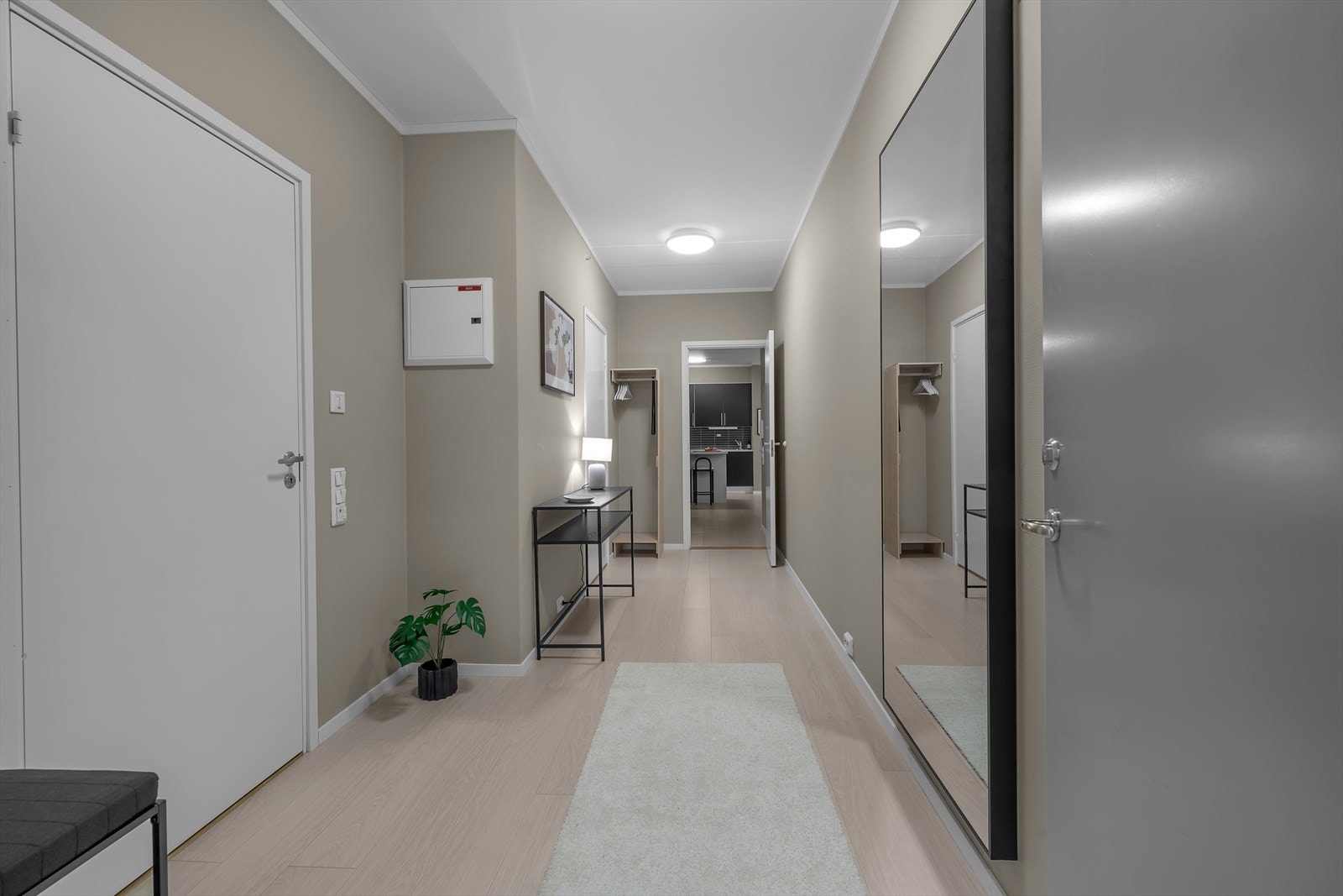 Romslig gang. Galleribilde