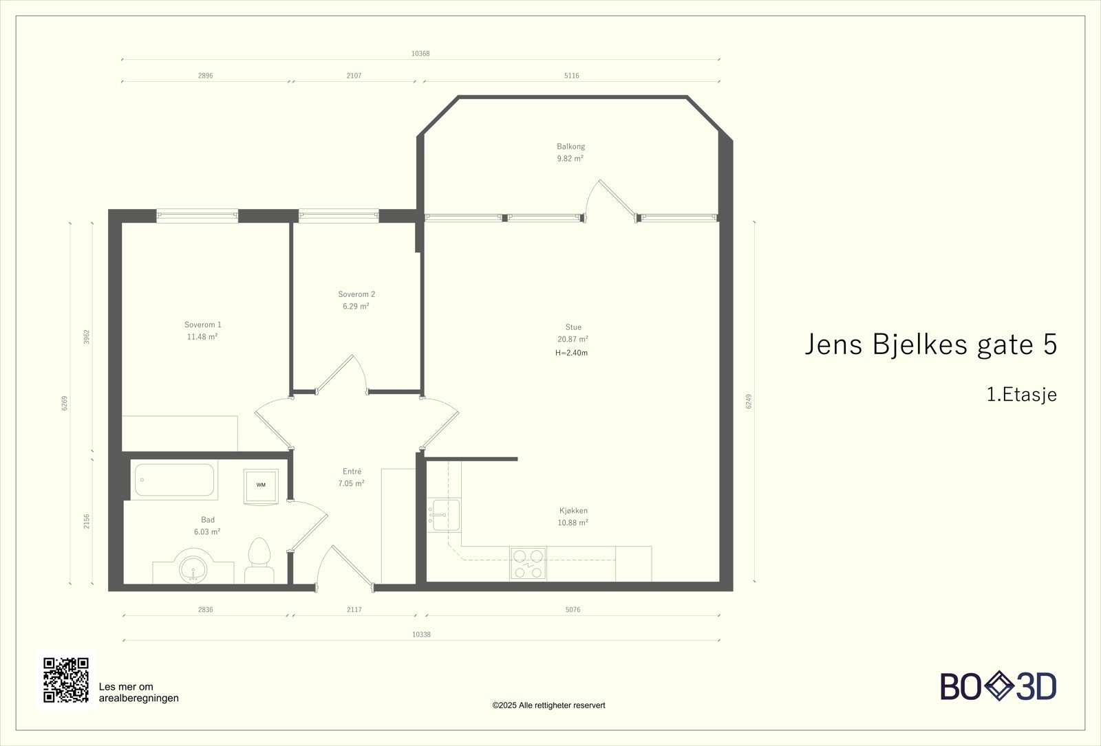 Plantegning 5. Etasje Galleribilde