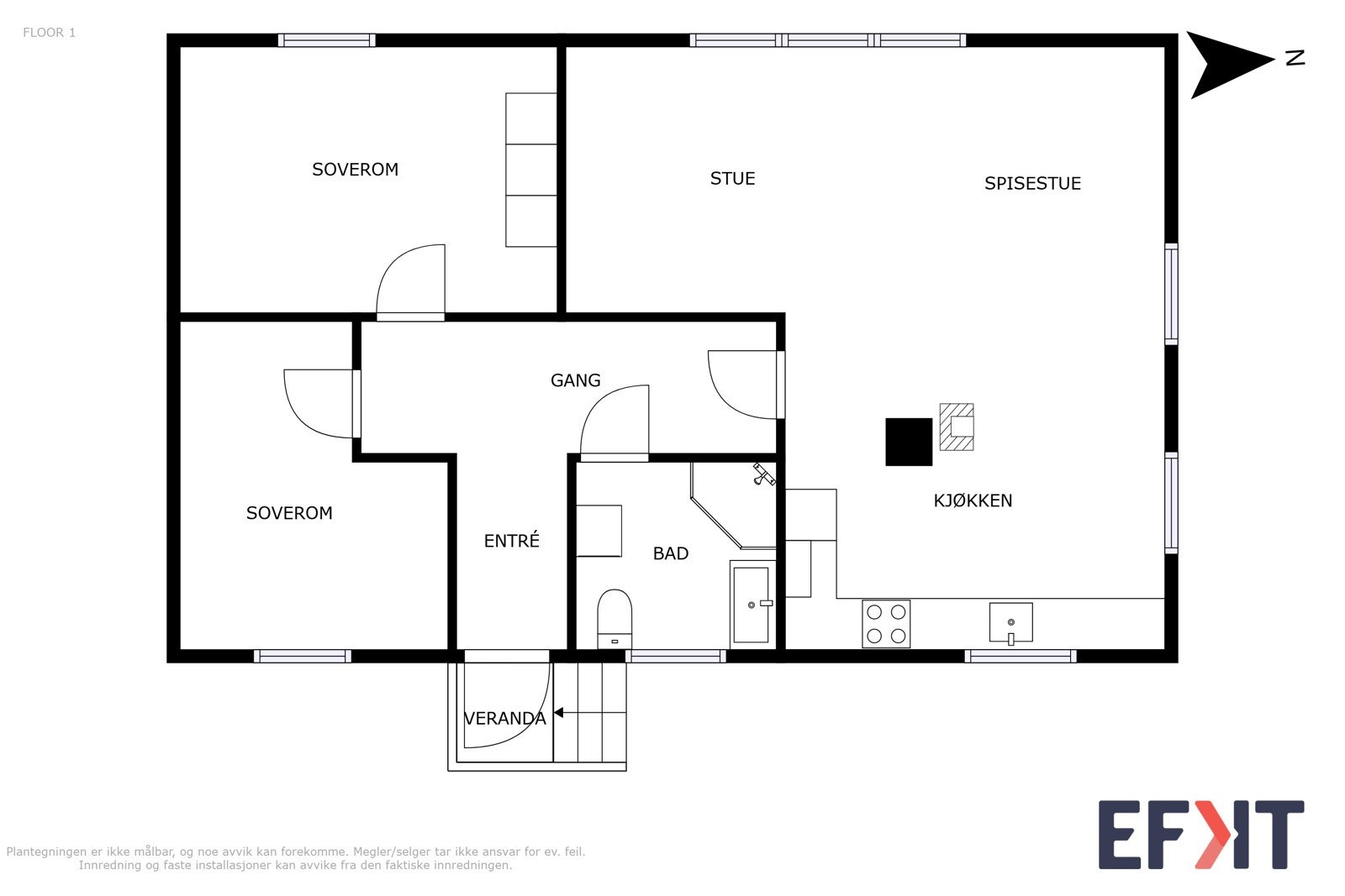 Planskisse 1.etasje Galleribilde