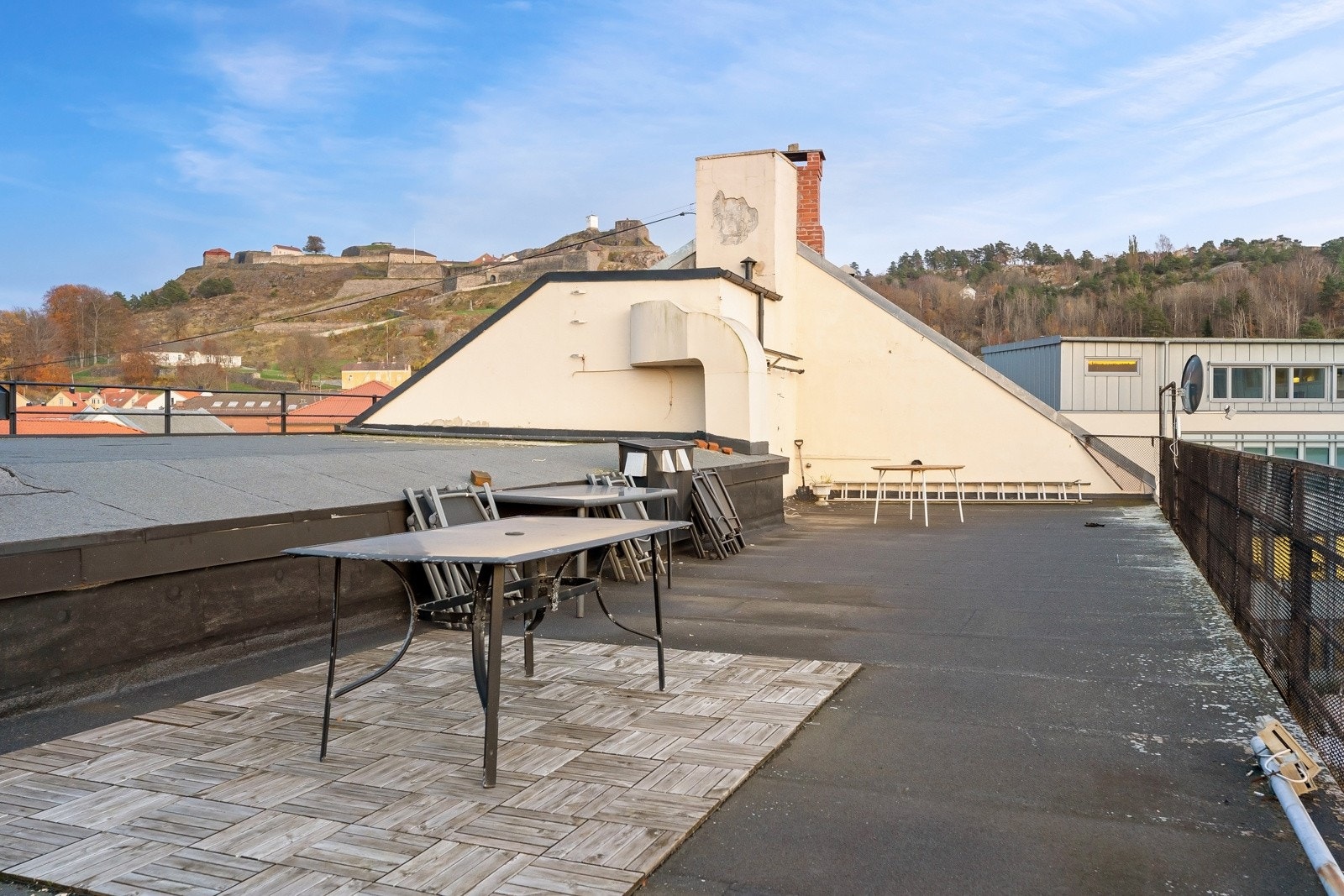 Felles balkong på taket med flott utsikt Galleribilde