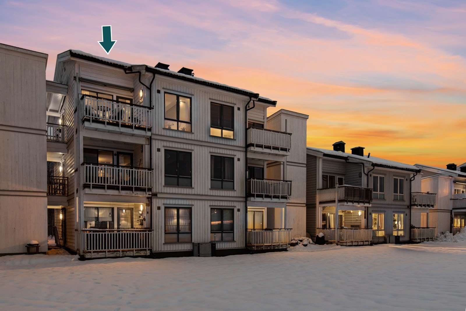 Her bor du i et hyggelig boligområde med gangavstand til bla. Nordby togstasjon. Galleribilde