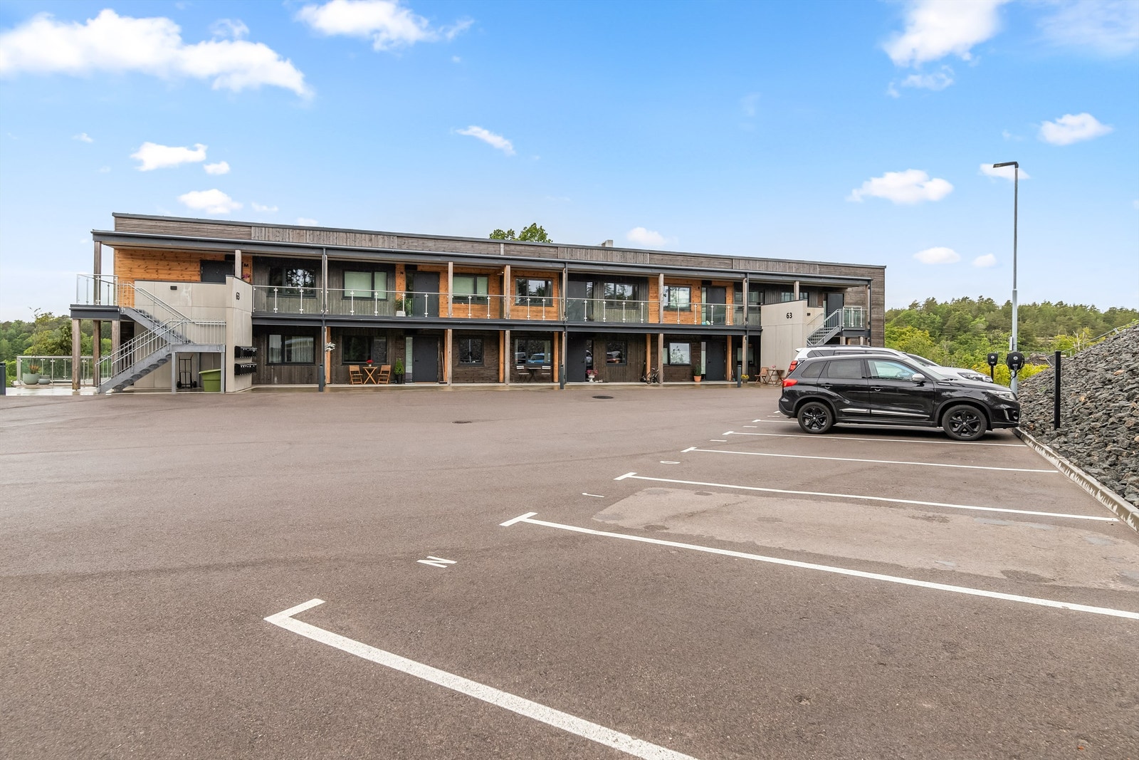 Parkering på felles område Galleribilde