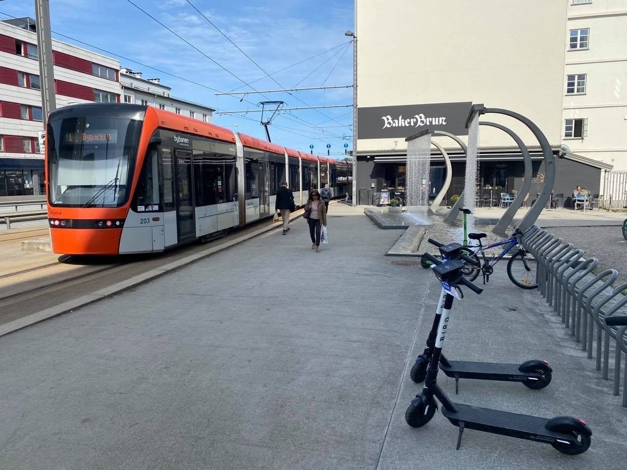 Nærmeste bybanestopp Danmarksplass Galleribilde