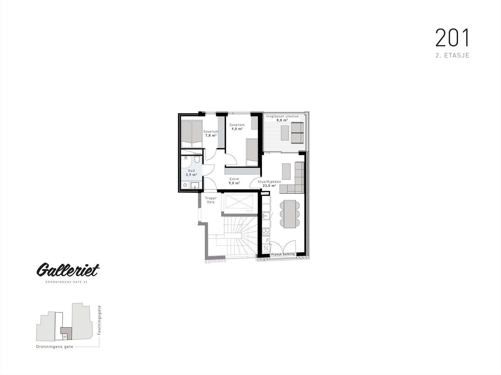 Plantegning Galleribilde