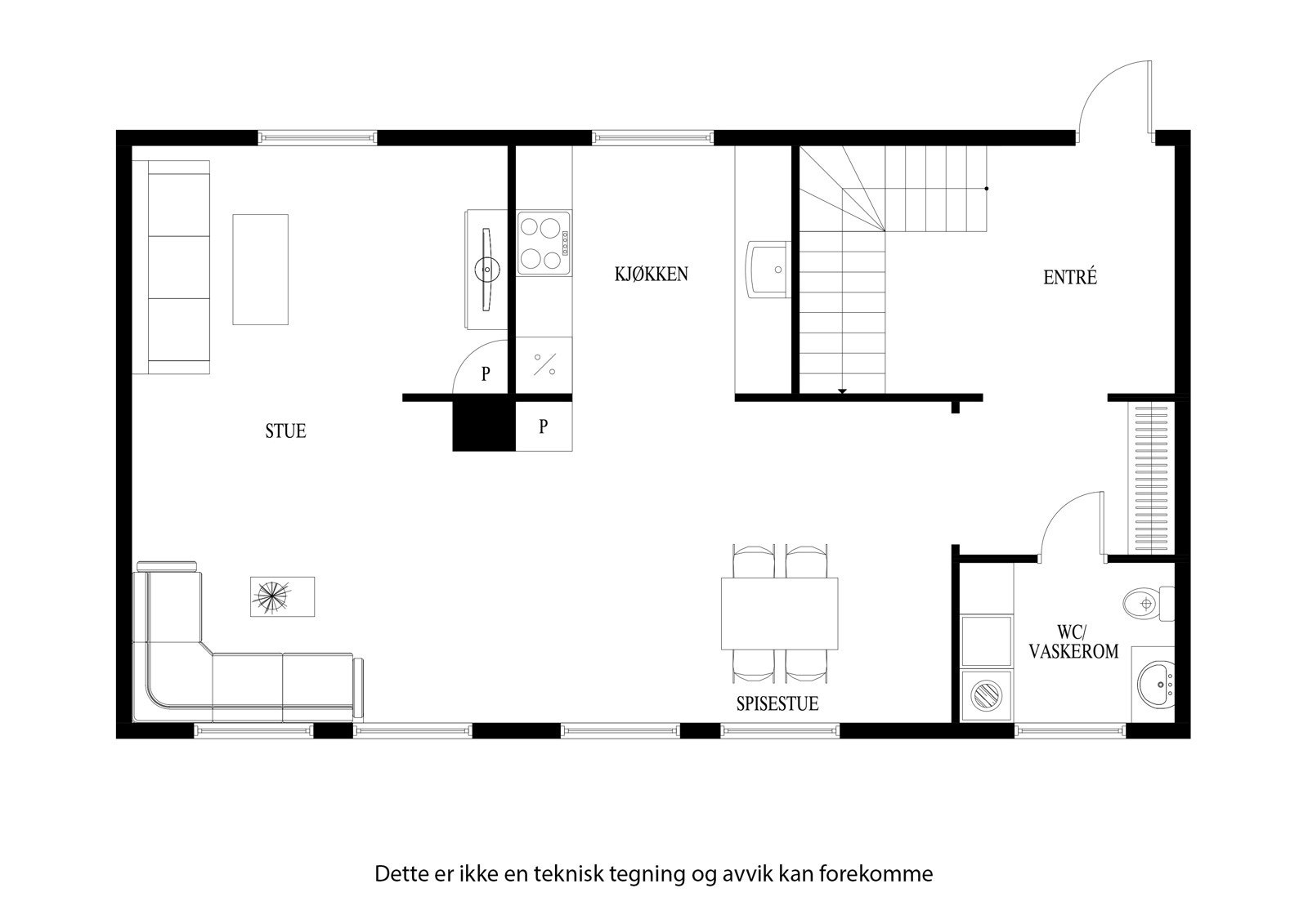 Plantegning - 1. etasje Galleribilde