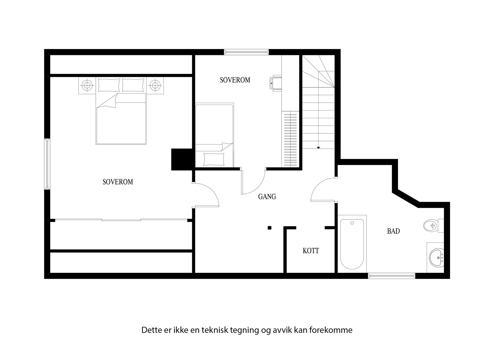 Plantegning 2- etasje Galleribilde