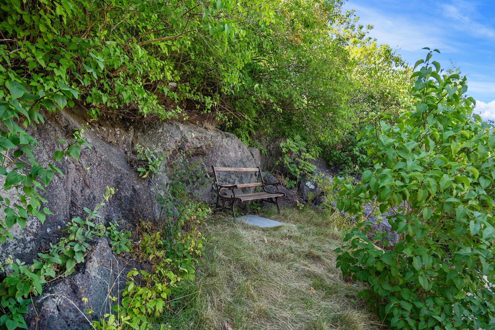 Også en sittebenk i egen hage på fjellet Galleribilde