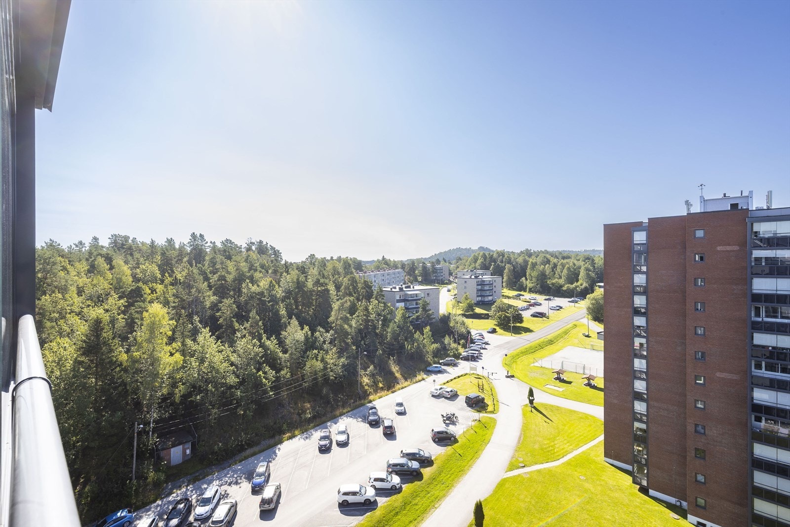 Utsikt fra balkongen Galleribilde