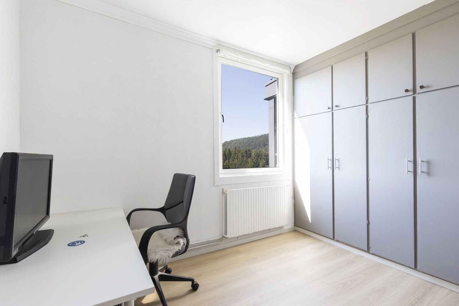 Rommet har plassbygde skap Galleribilde