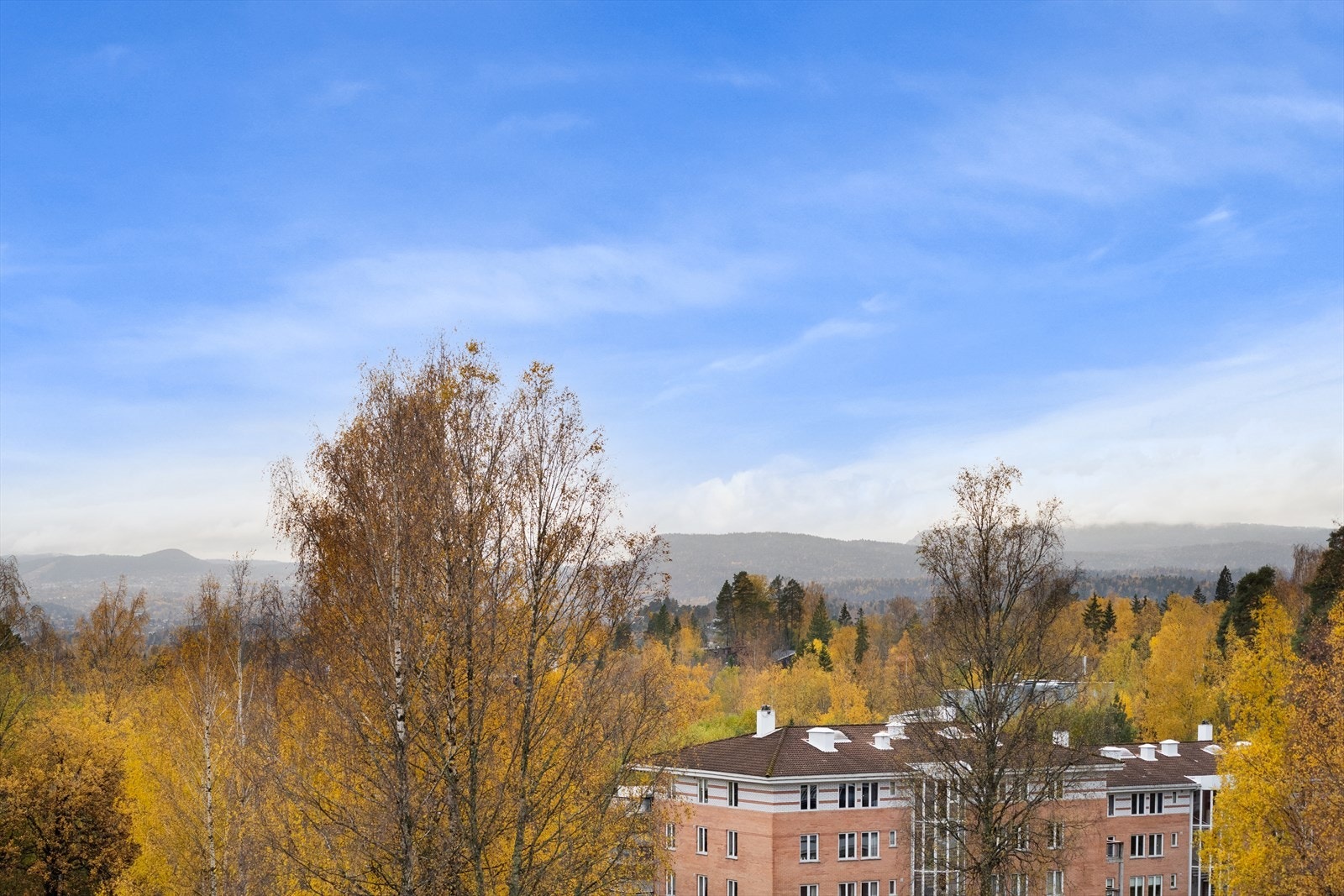 Utsikt fra balkong Galleribilde