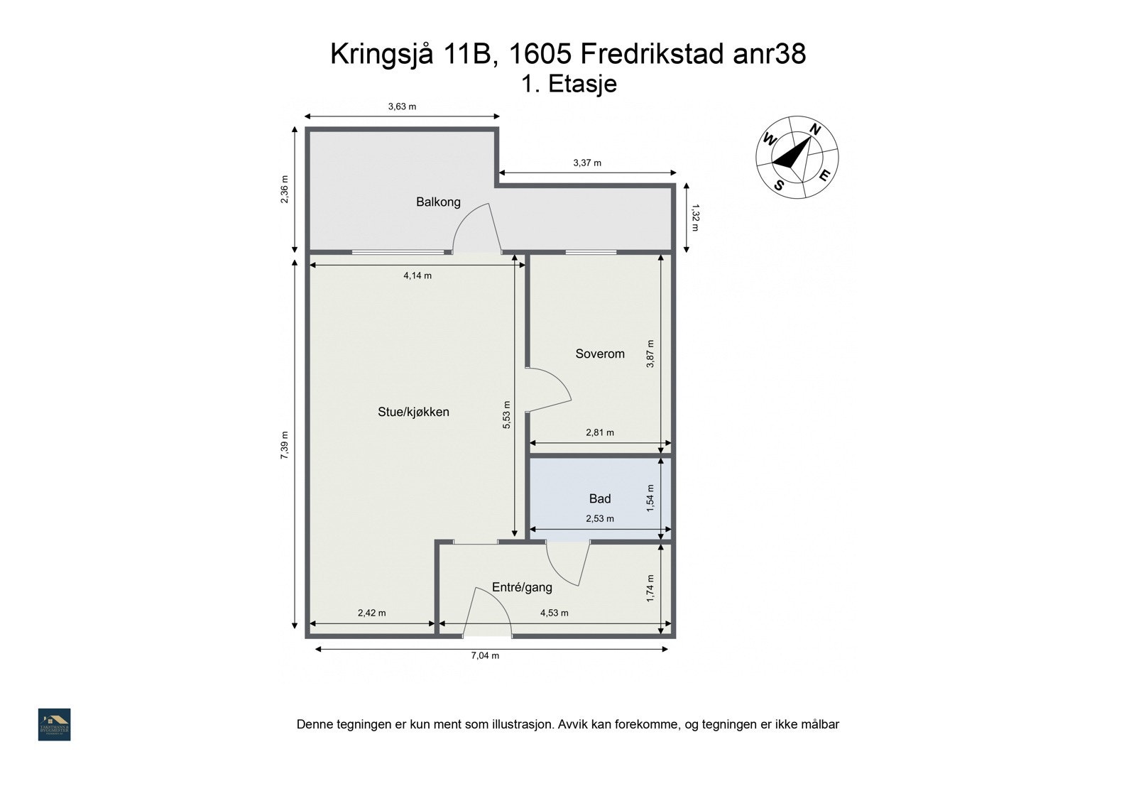 Planskisse Galleribilde