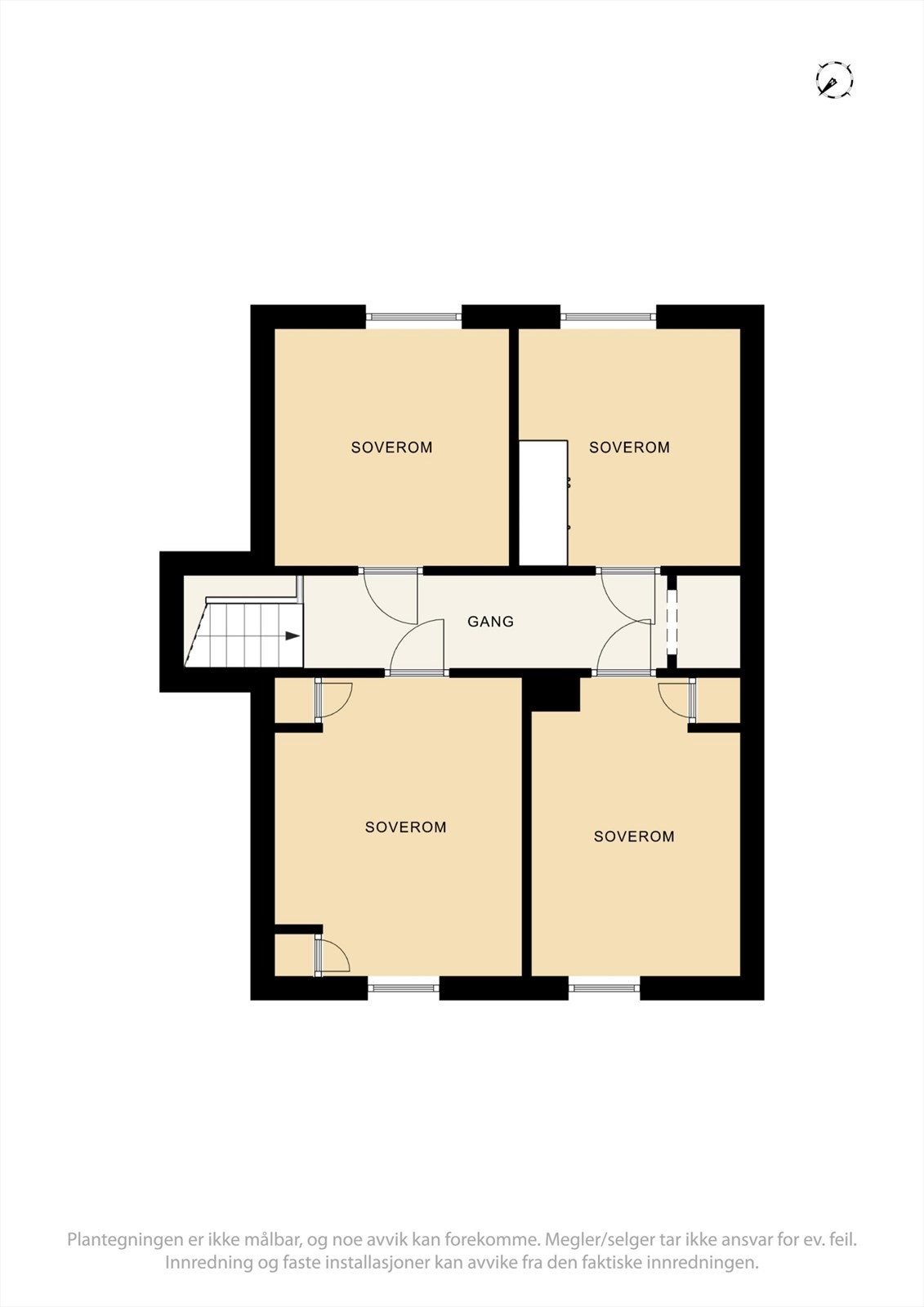 Planskisse loft. Galleribilde