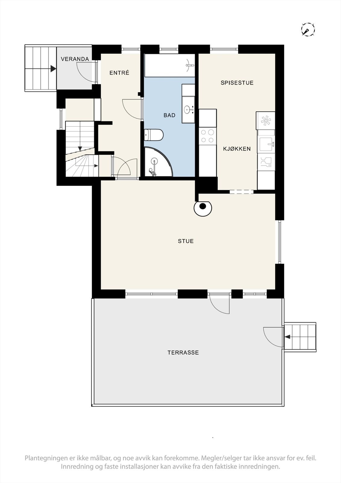 Planskisse 1. etasje Galleribilde