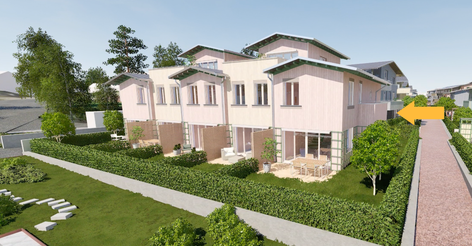 Lekkert & attraktivt 2-plans rekkehus med solrik hage og terrasse - 4 soverom - Garasjeplass - Tilvalg. SALG AV KONTRAKT Galleribilde