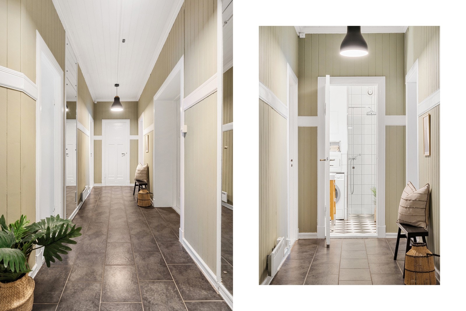 På enden av gangen ligger badet plassert. Galleribilde