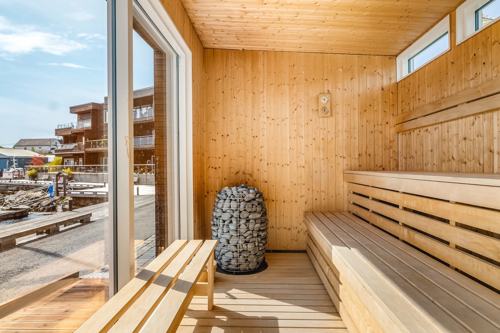 Badstuen er felles for sameie og kan brukes mot betaling av sameiets beboere og gjester Galleribilde