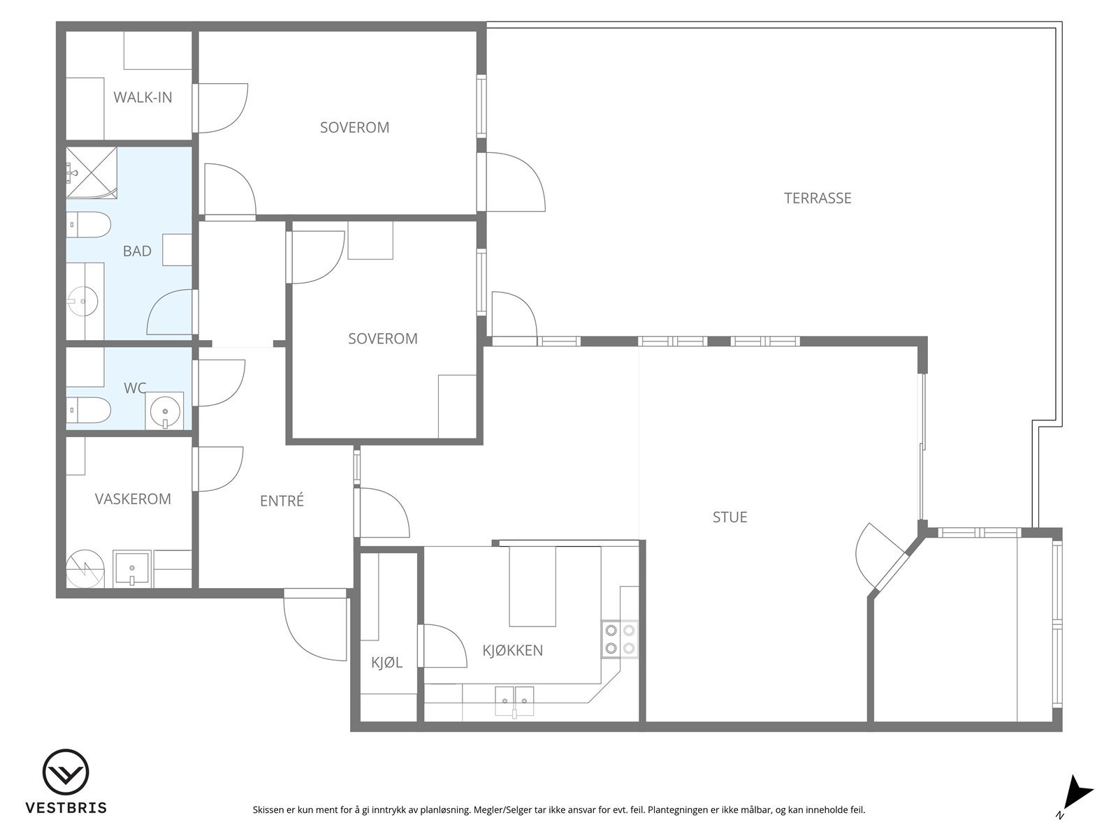 Praktisk god planløsning Galleribilde