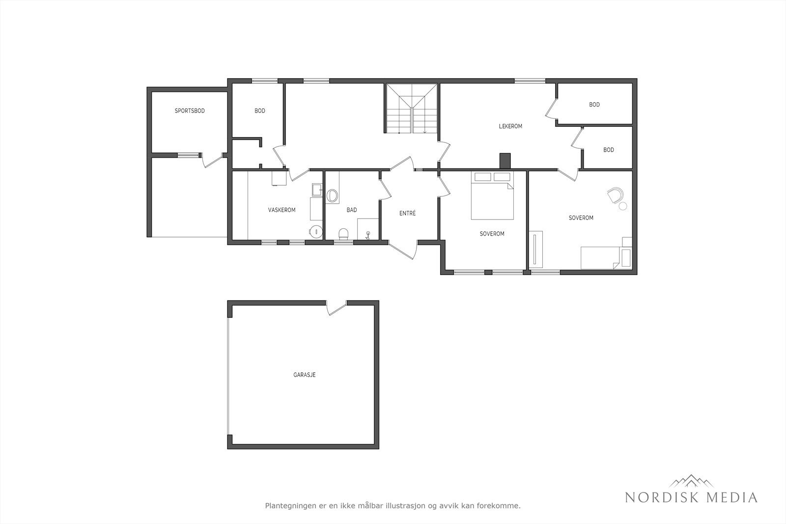 Plantegning u.etasje Galleribilde