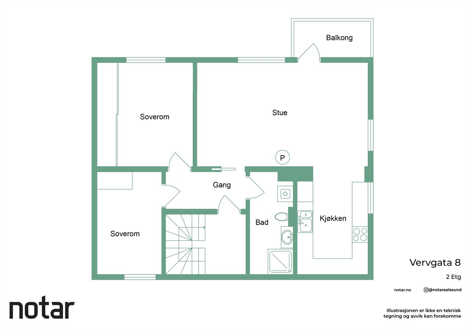 Plantegning 2.etasje Galleribilde