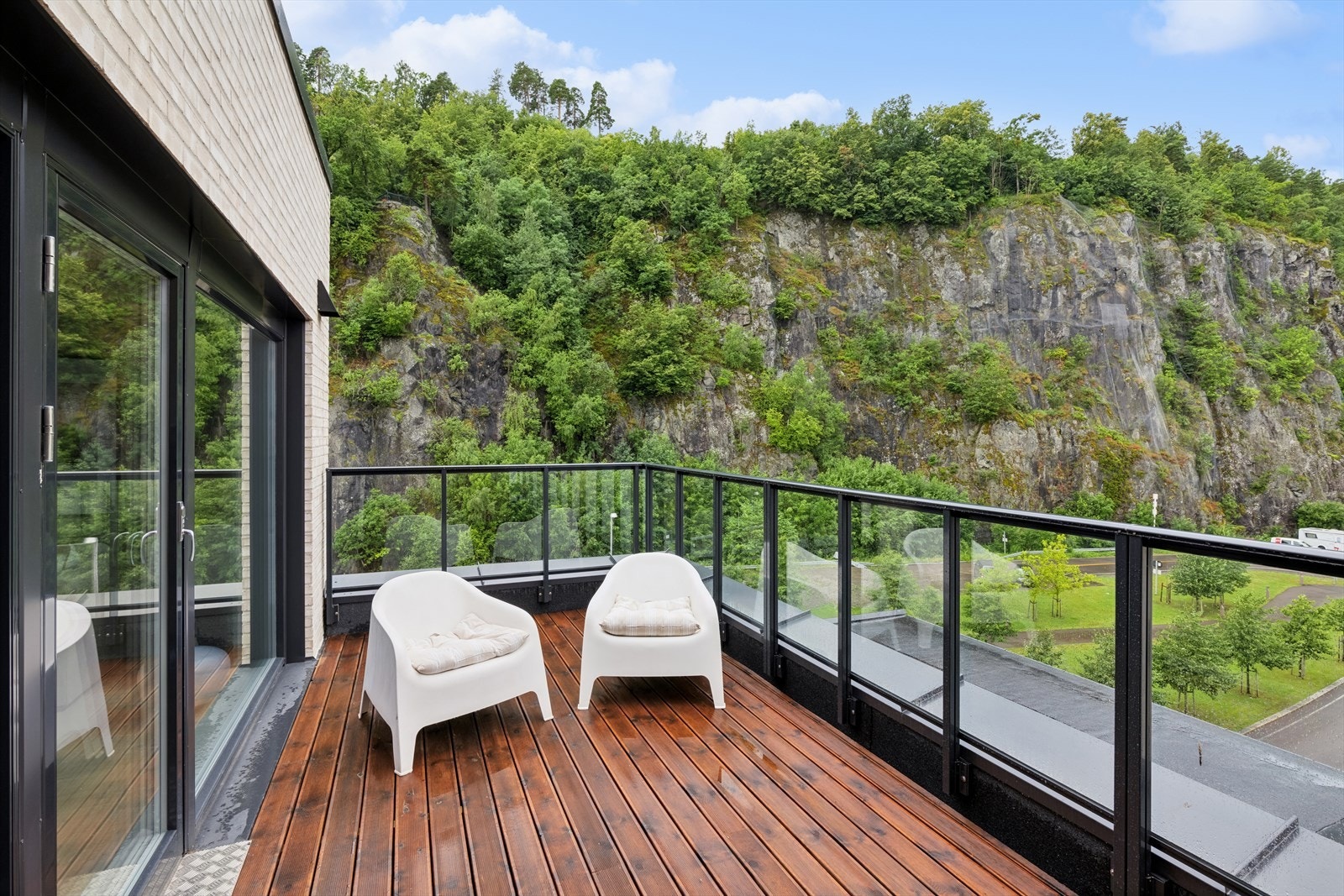 Takterrasse med utgang fra stuen Galleribilde