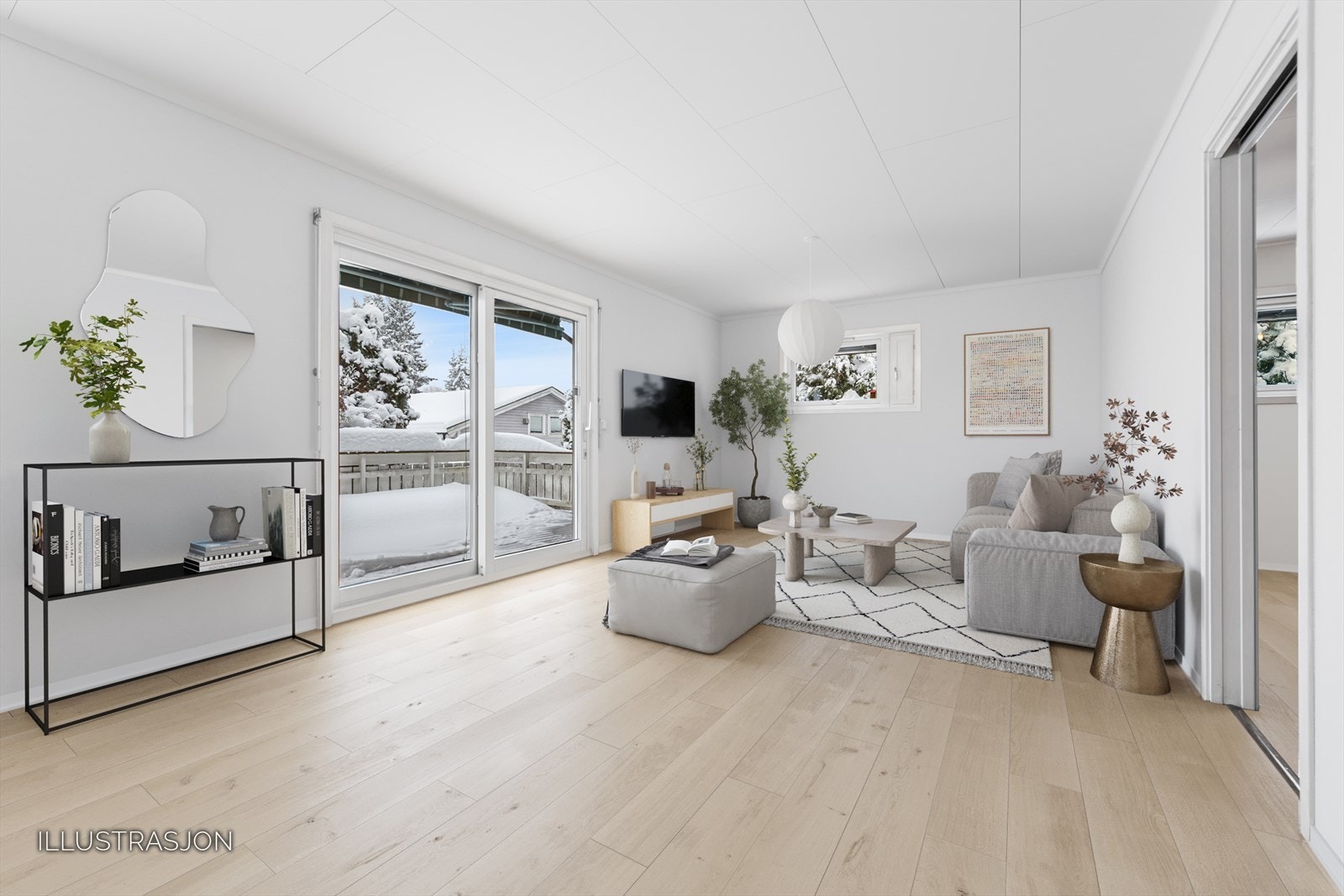 Illustrert oppussing og møblering: Eksempel på hvor fint det kan bli! Galleribilde