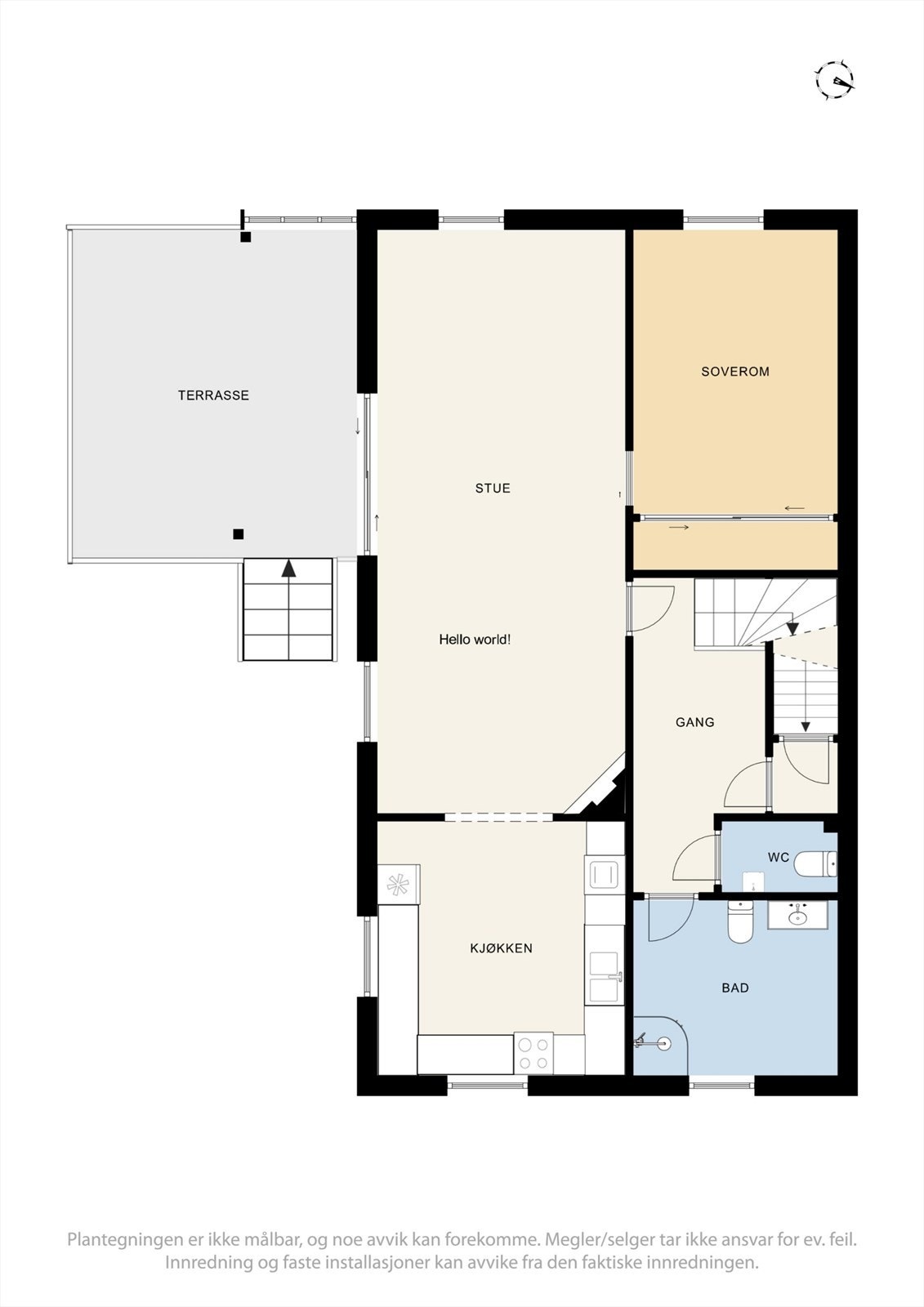 Plantegning - 1. etasje Galleribilde