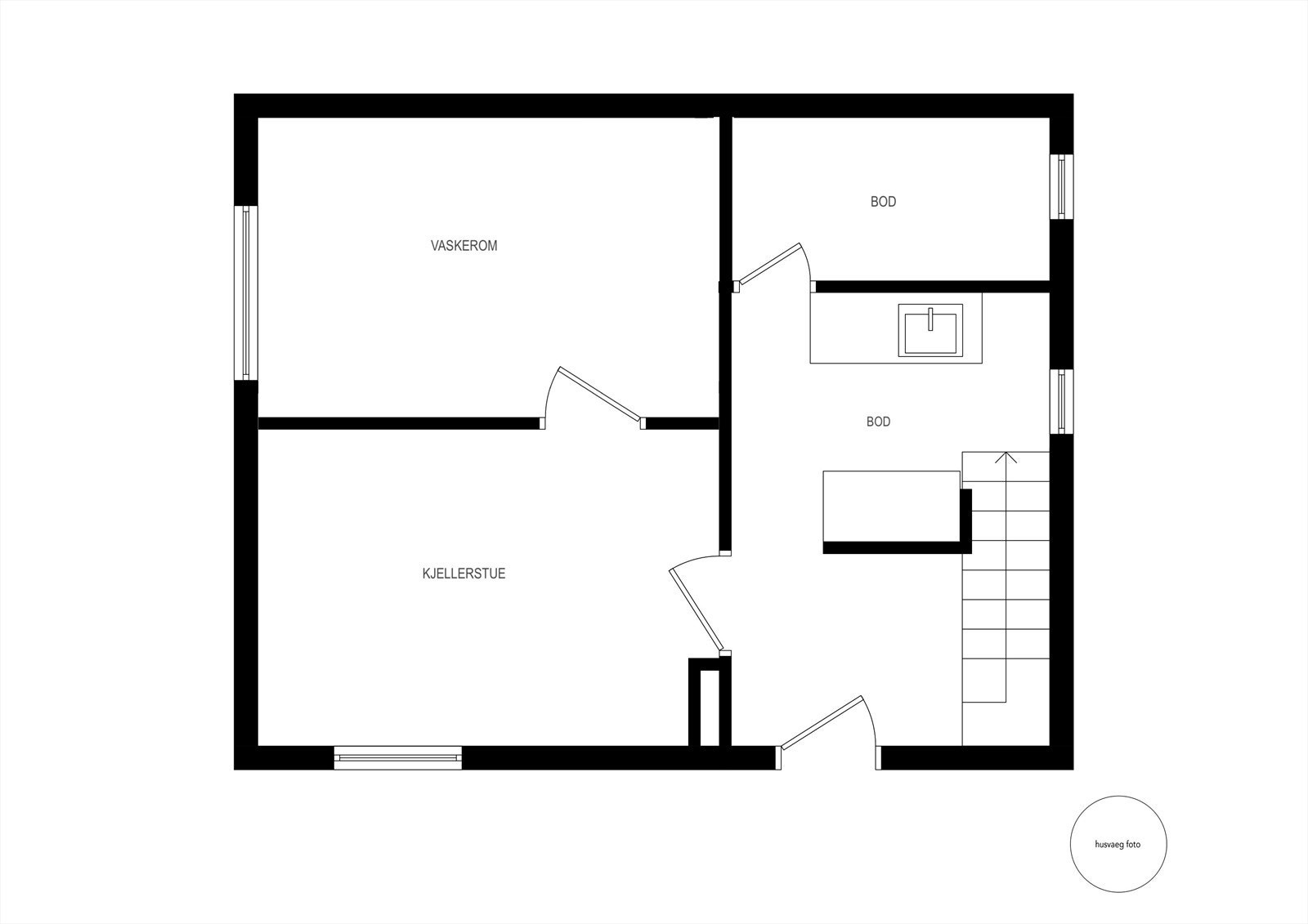 Plantegning kjeller Galleribilde