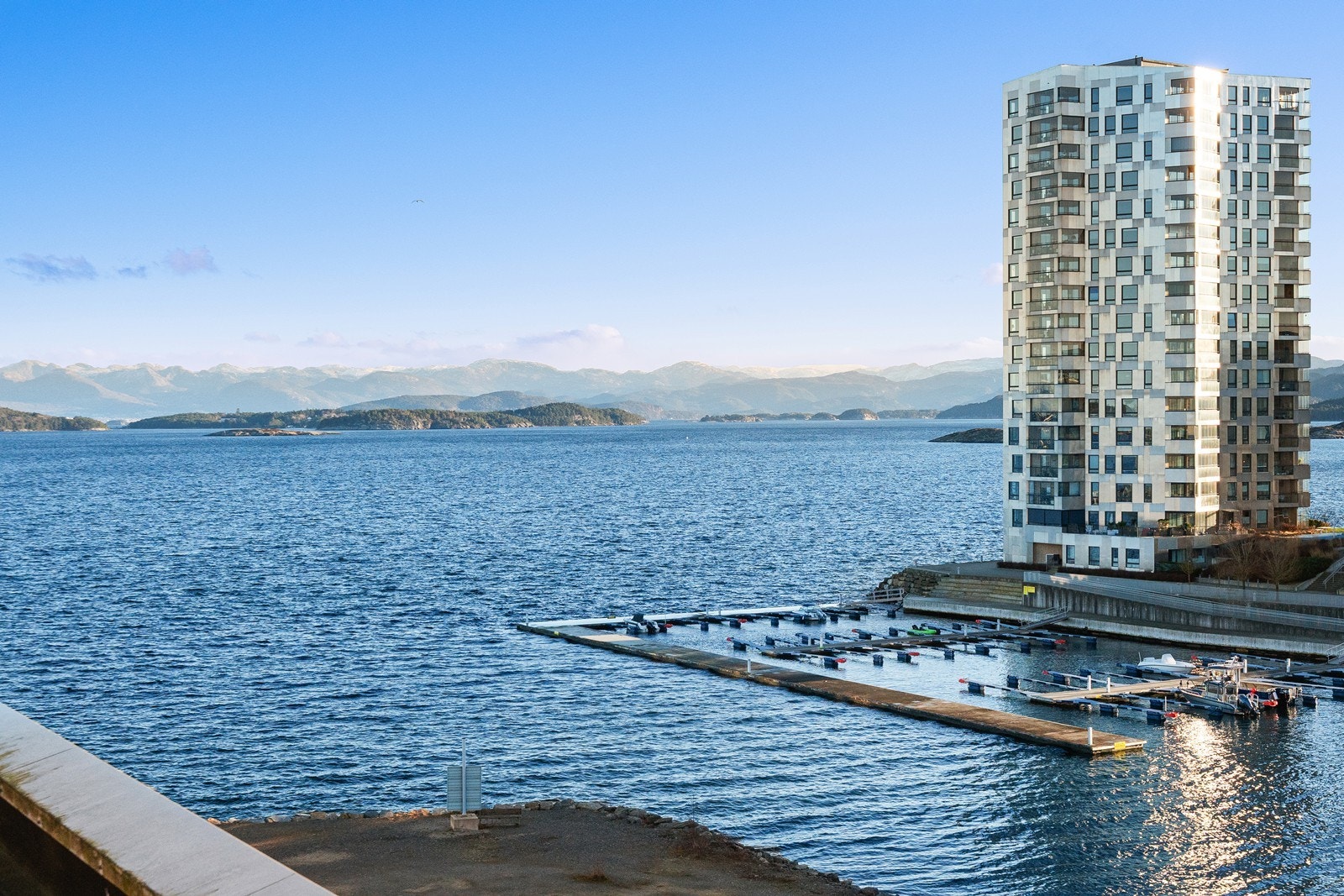 Fin sjøutsikt Galleribilde