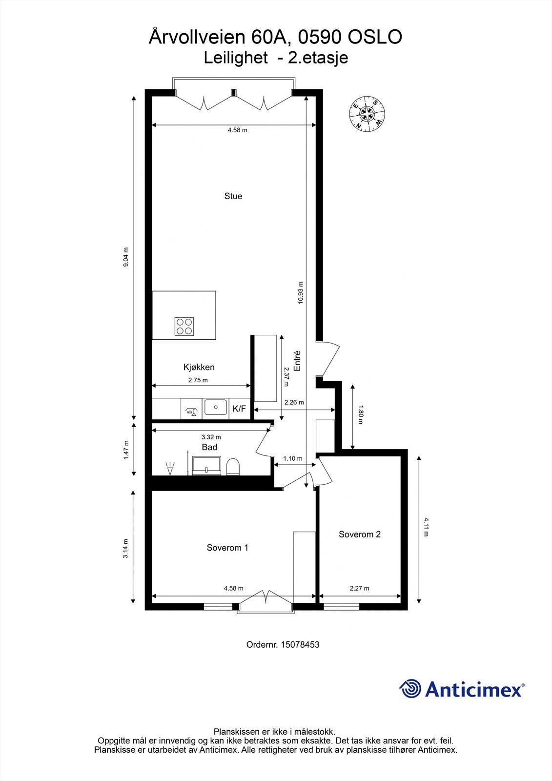 Plantegning Galleribilde
