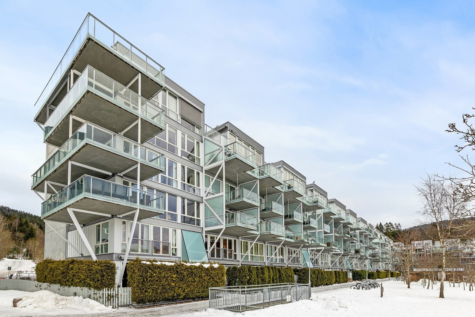 Årvollskogens tre boligsameier ligger helt øverst på Årvoll, med marka som nærmeste nabo Galleribilde