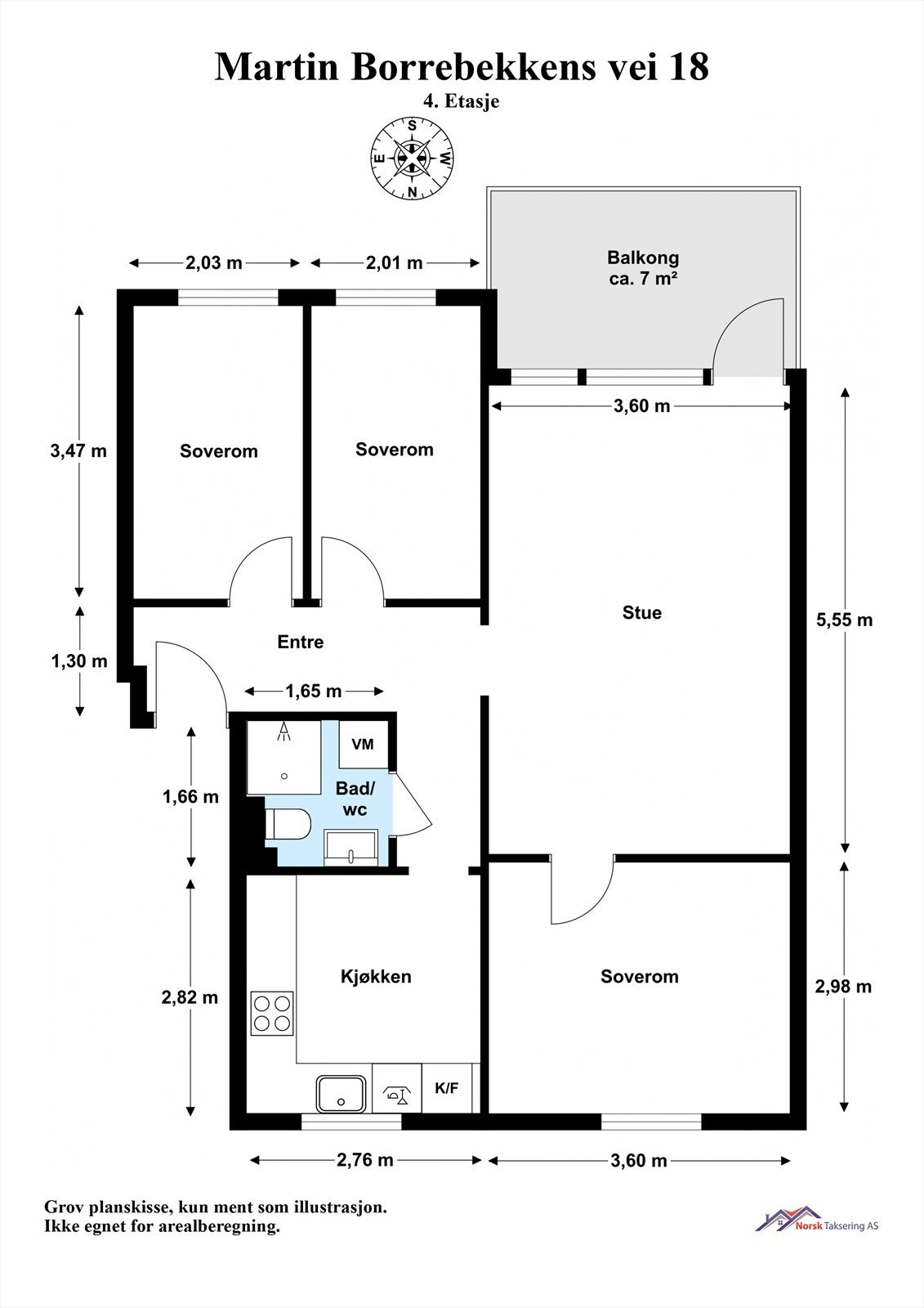 Martin Borrebekkens vei 18 - 4. Etasje. Galleribilde