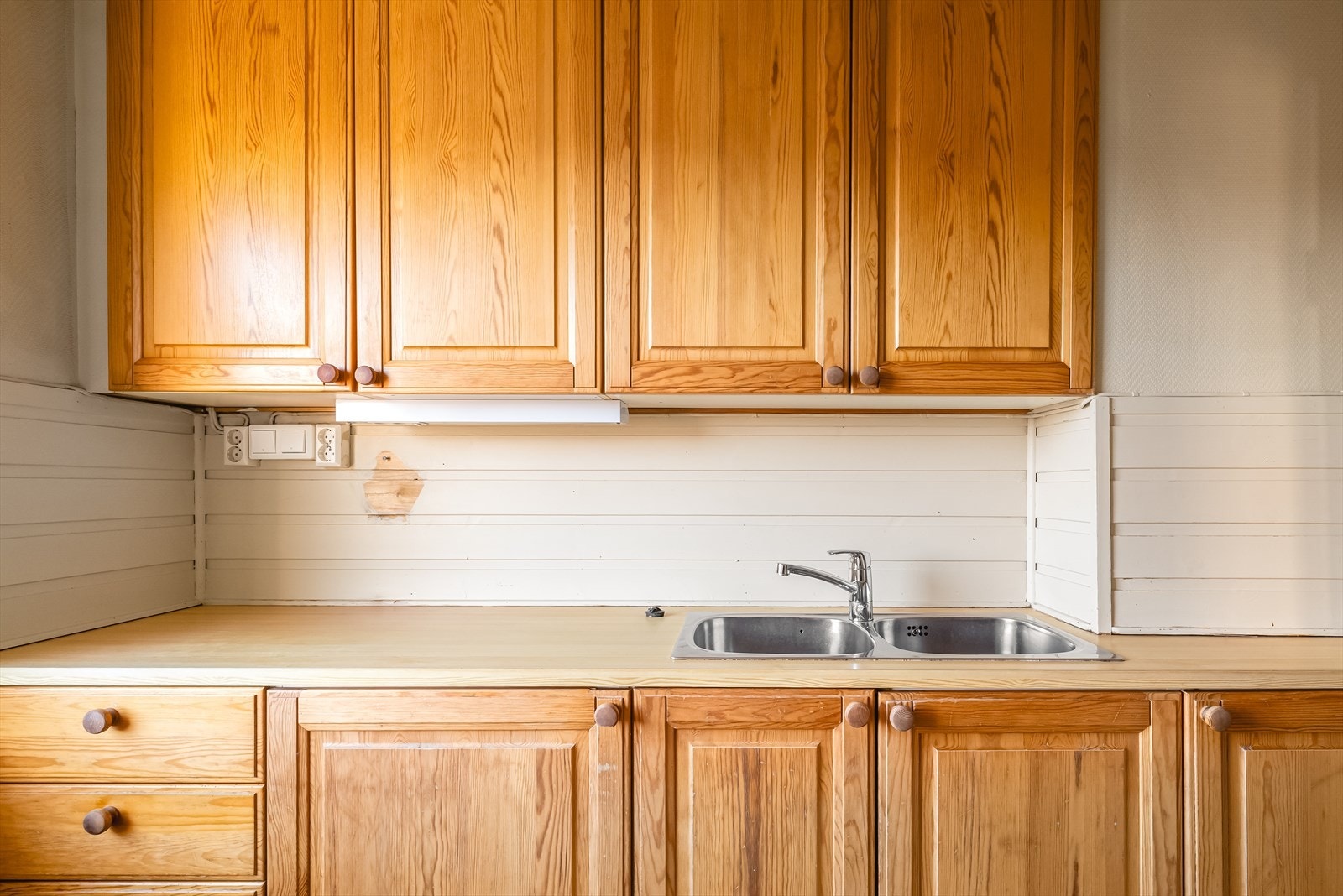 Kjøkkenet har behov for modernisering. Galleribilde