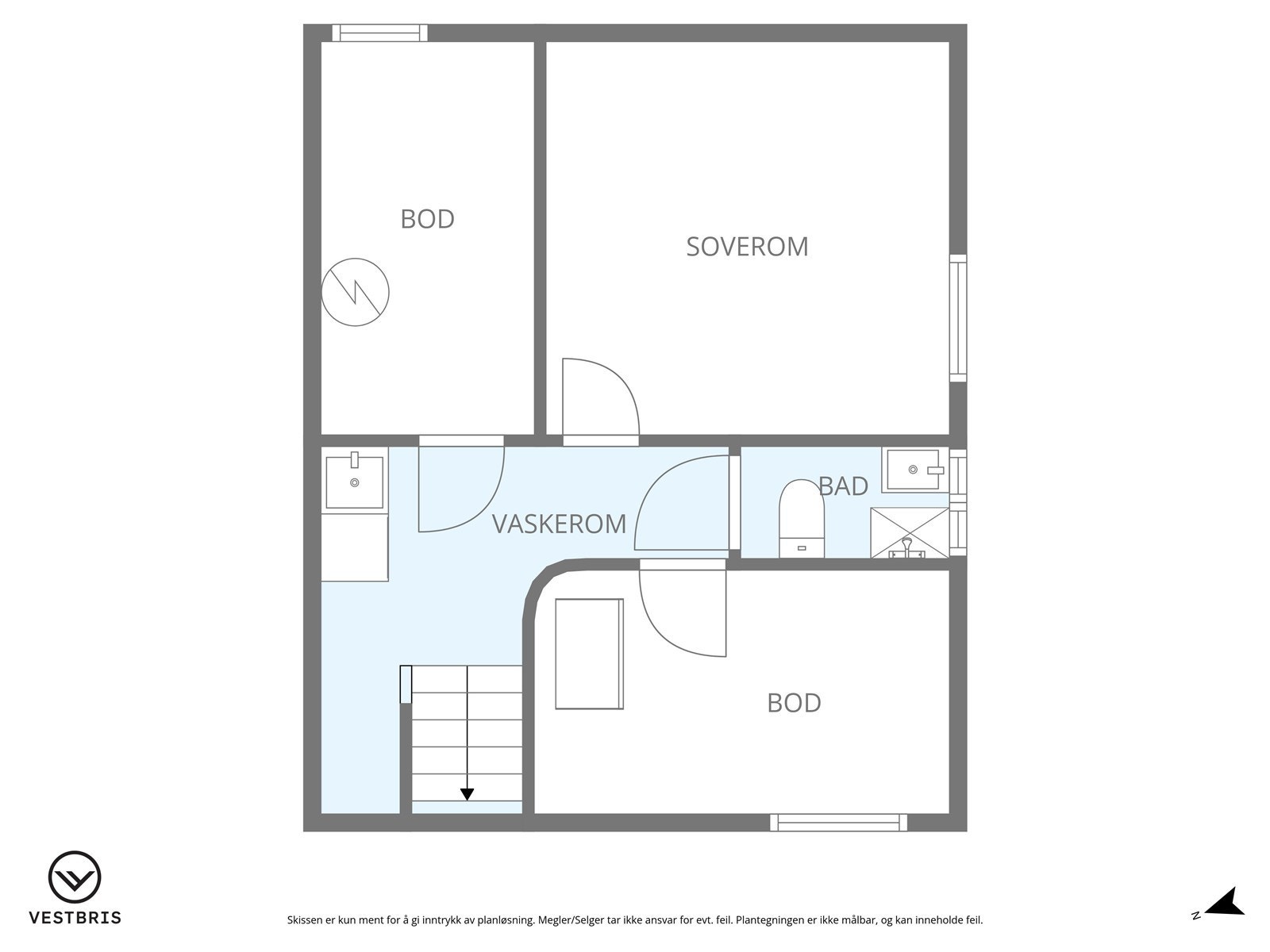 Plantegning | Underetasjen Galleribilde