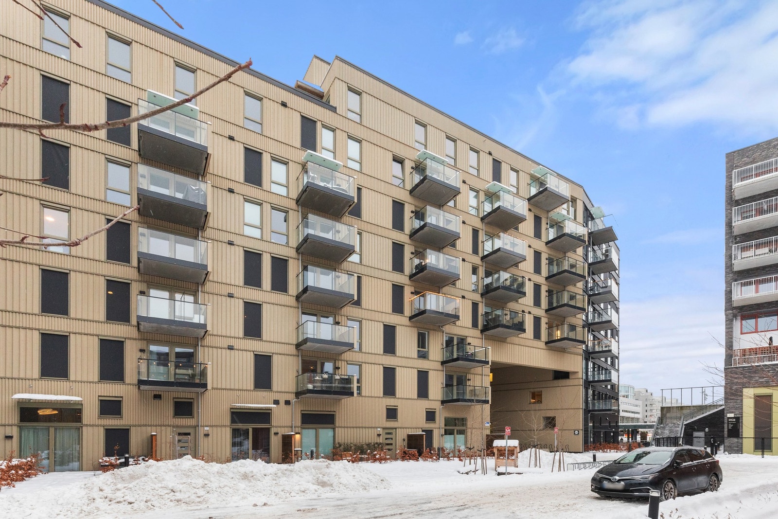 Bygget er fra 2024 og ligger sentralt til på Ensjø Torg Galleribilde