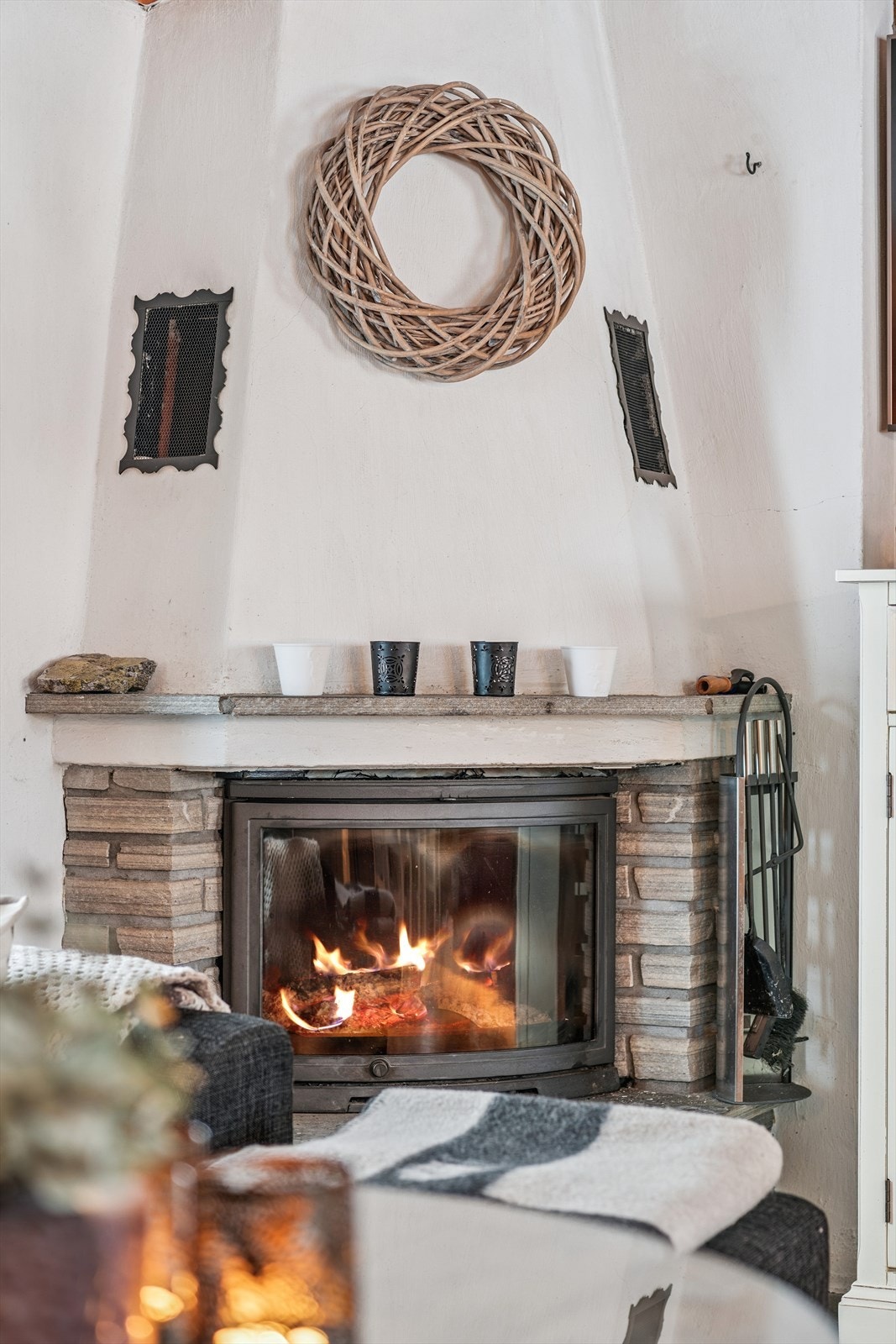 Peisovnen gir både en effektiv oppvarming og en lun atmosfære. Galleribilde