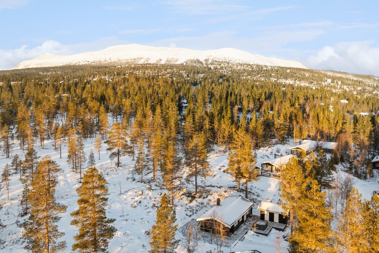 Eiendommen ligger ved Trysilfjellets sørside, cirka 630 meter over havet. Galleribilde