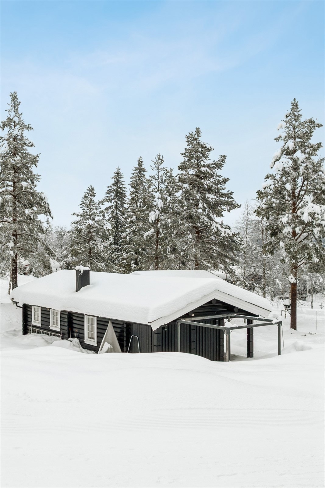Med nærmeste langrennsløype kun 112 meter unna, er dette et eldorado for skientusiaster. Galleribilde