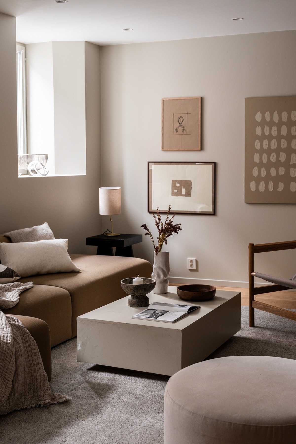 Det er svært gode innredningsmuligheter i stuen. Galleribilde