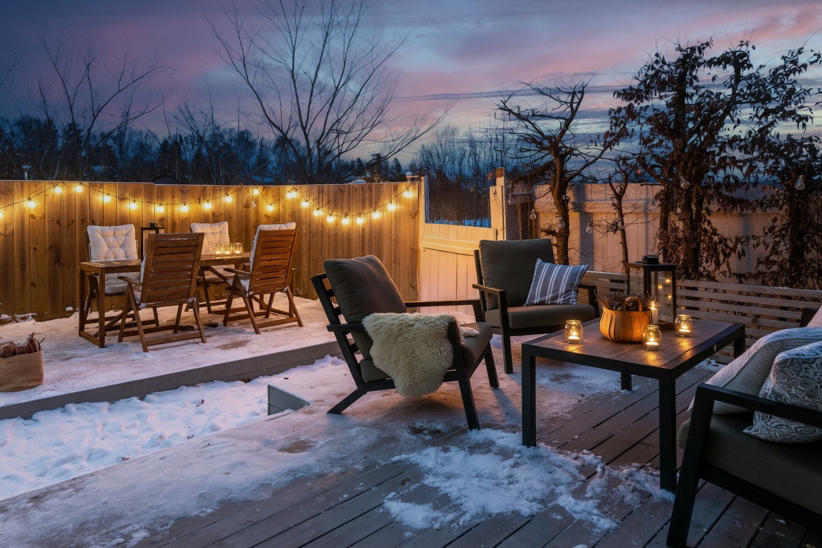 Sommertid er dette en grønn frodig oase som innbyr til sene kvelder ute Galleribilde